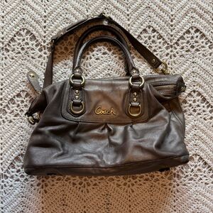 Coach Ashley Metallic Bronze Leather Satchel Bag (F15445) – Y2K Vintage